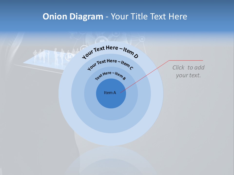 Slim Tool Holding PowerPoint Template