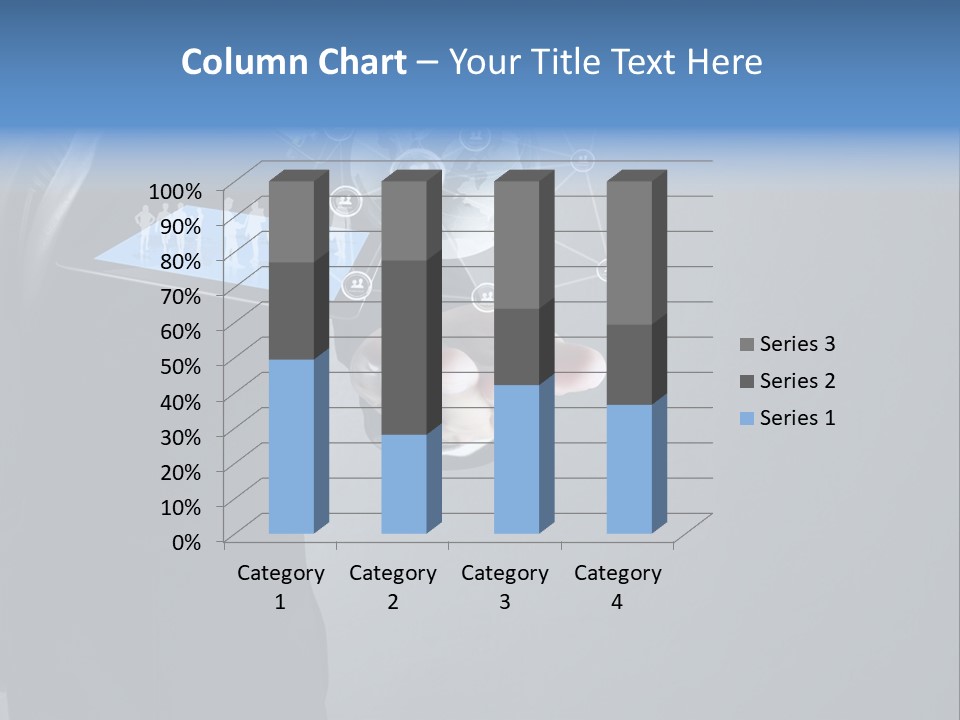 Slim Tool Holding PowerPoint Template