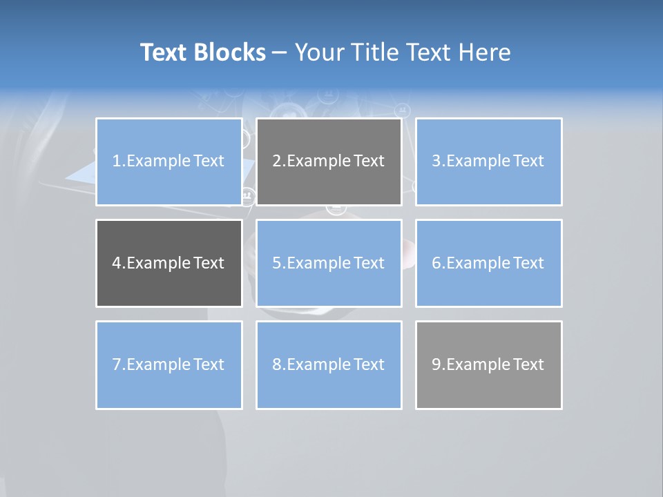 Slim Tool Holding PowerPoint Template