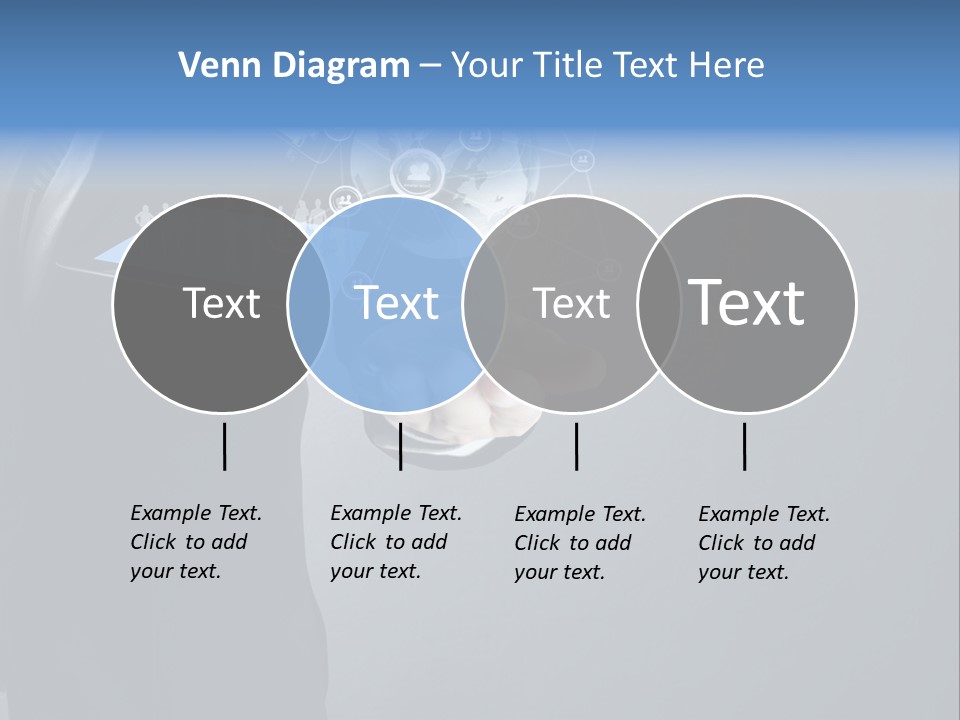 Slim Tool Holding PowerPoint Template