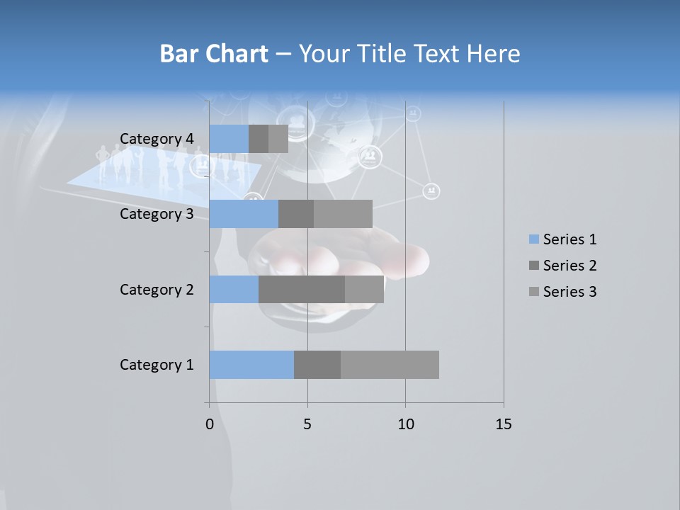 Slim Tool Holding PowerPoint Template