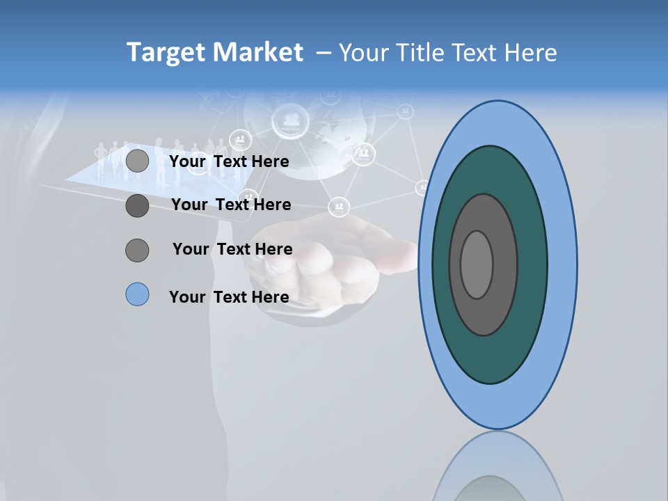 Slim Tool Holding PowerPoint Template