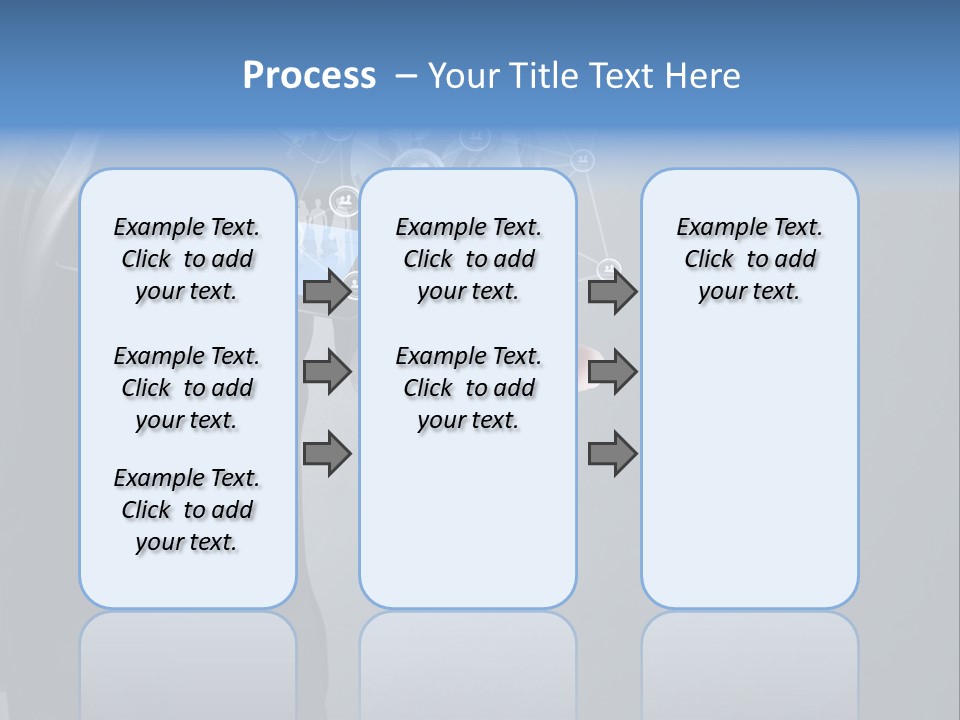 Slim Tool Holding PowerPoint Template