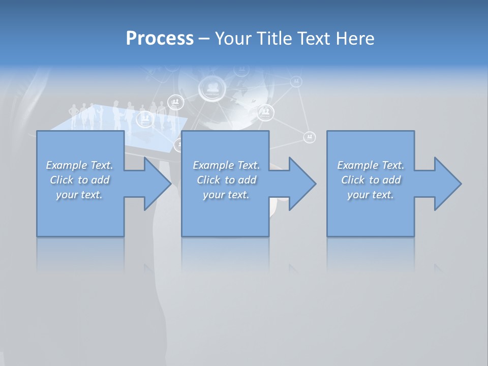 Slim Tool Holding PowerPoint Template
