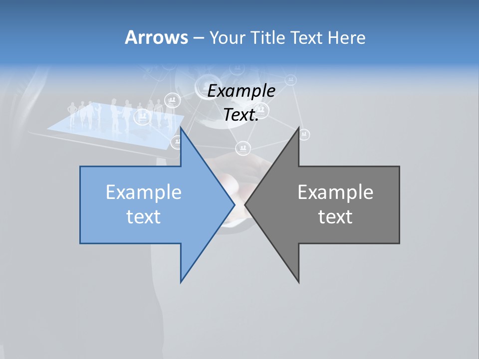 Slim Tool Holding PowerPoint Template