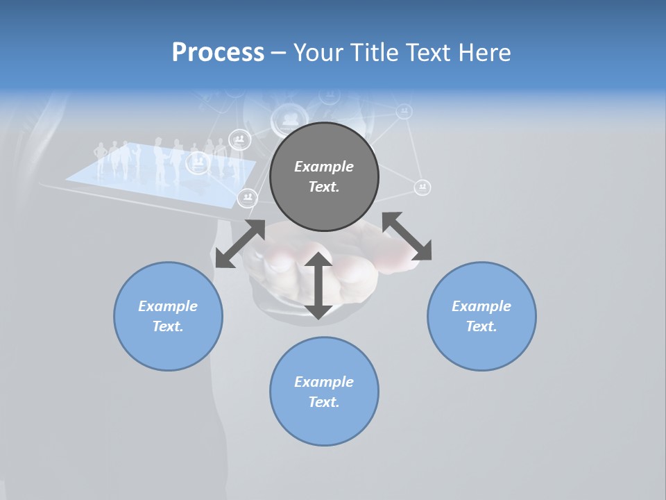 Slim Tool Holding PowerPoint Template