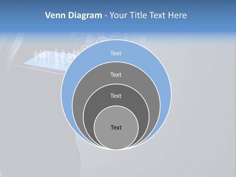 Slim Tool Holding PowerPoint Template