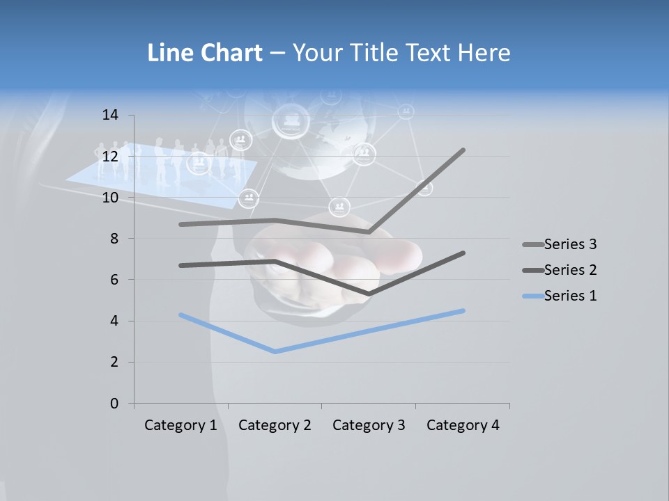 Slim Tool Holding PowerPoint Template