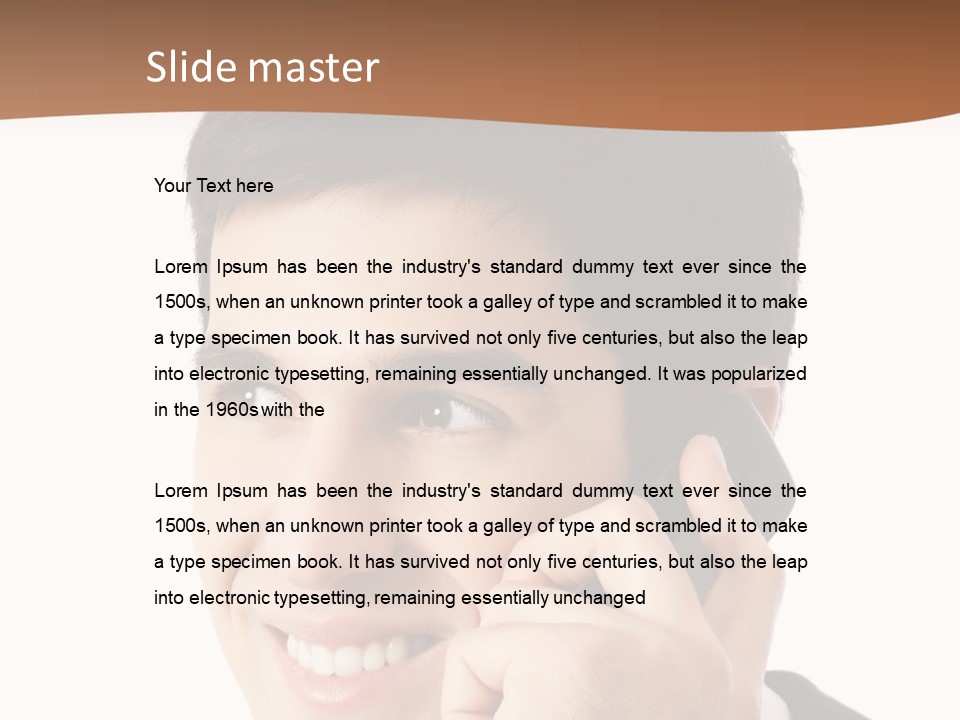 Men Cutout Worker PowerPoint Template