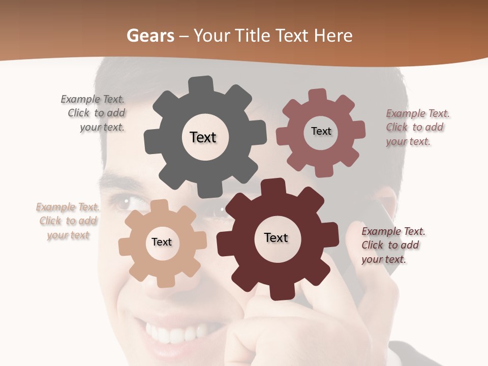 Men Cutout Worker PowerPoint Template