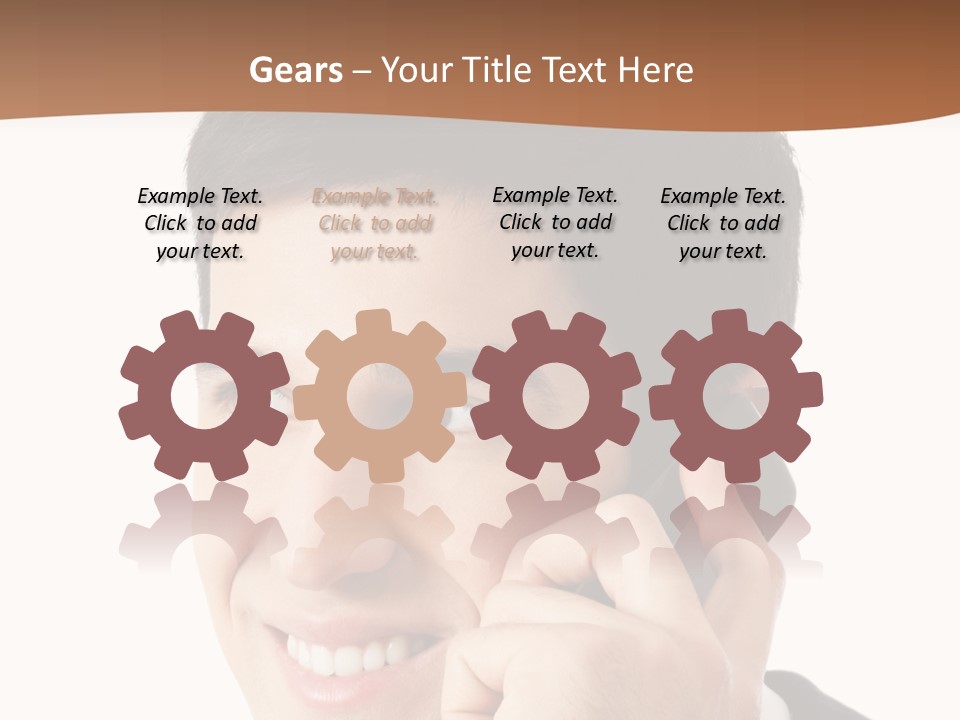 Men Cutout Worker PowerPoint Template