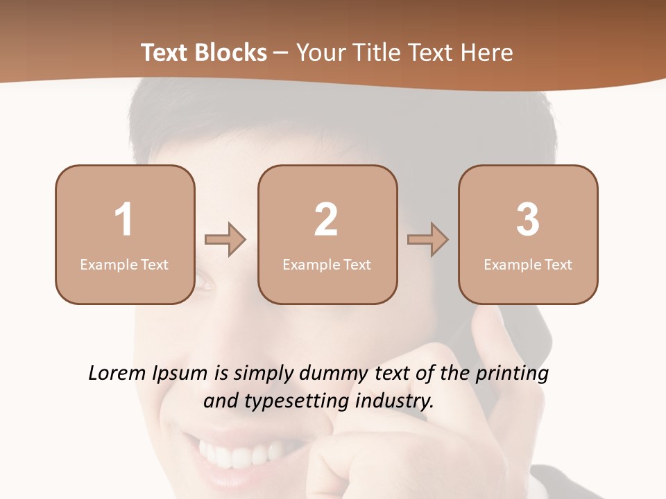 Men Cutout Worker PowerPoint Template