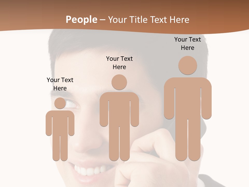 Men Cutout Worker PowerPoint Template