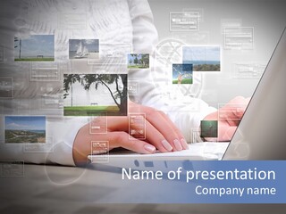 Job Illustration Computing PowerPoint Template