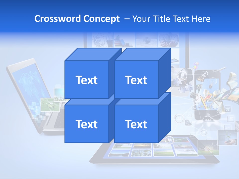Netbook Smartphone Display PowerPoint Template
