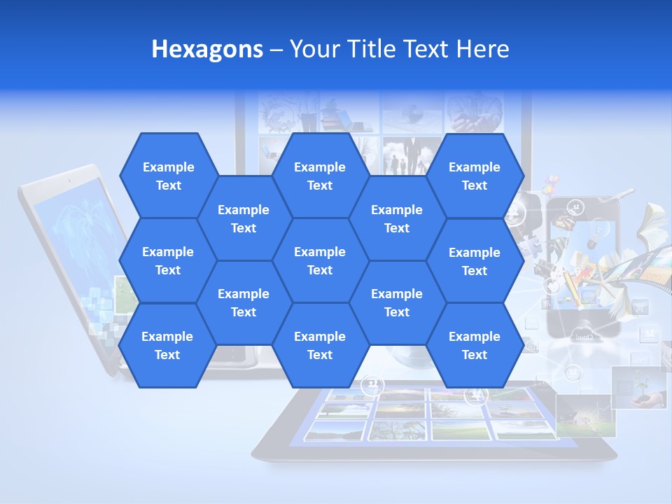Netbook Smartphone Display PowerPoint Template