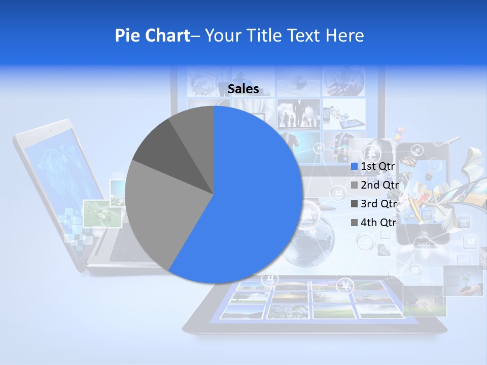Netbook Smartphone Display PowerPoint Template