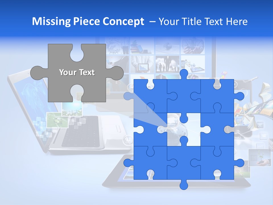 Netbook Smartphone Display PowerPoint Template
