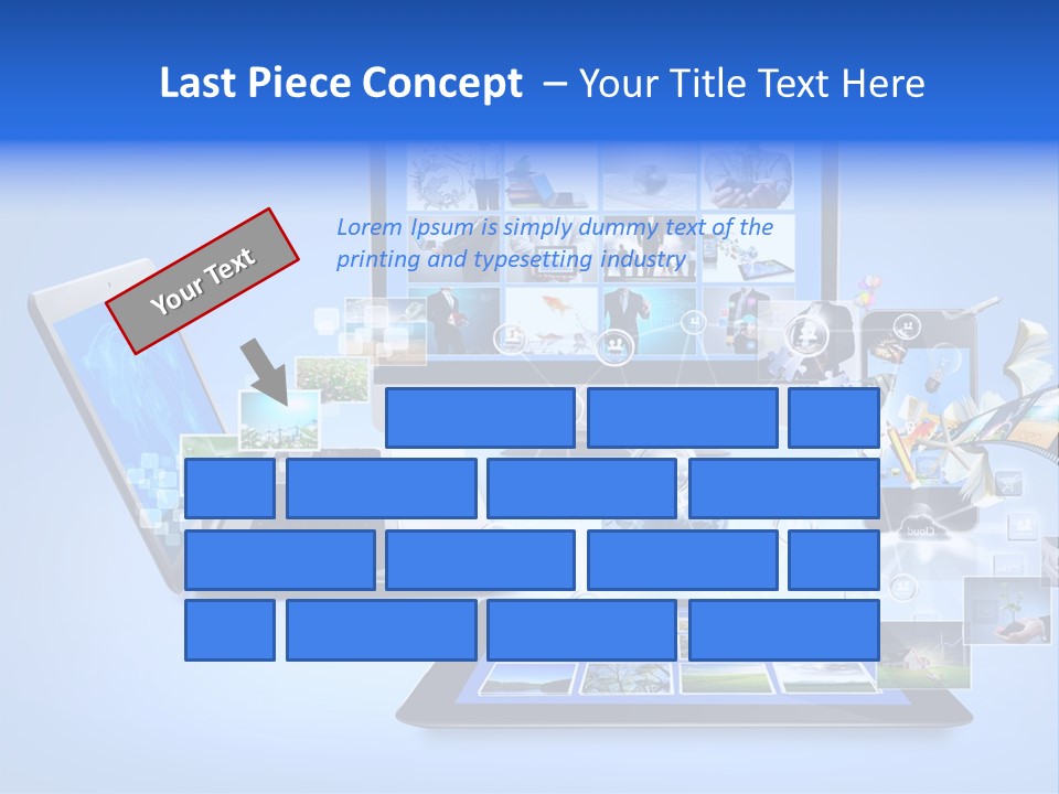 Netbook Smartphone Display PowerPoint Template