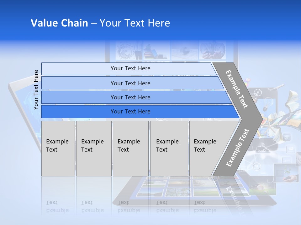 Netbook Smartphone Display PowerPoint Template