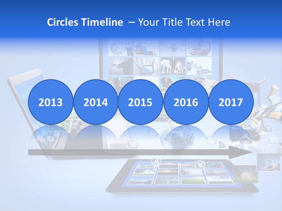 Netbook Smartphone Display PowerPoint Template