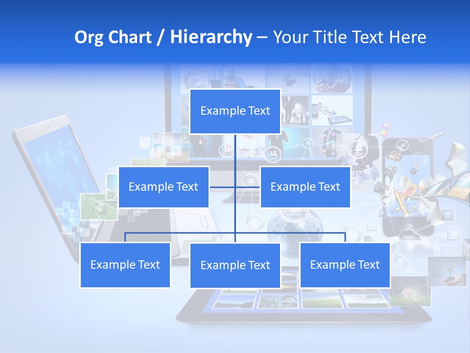 Netbook Smartphone Display PowerPoint Template