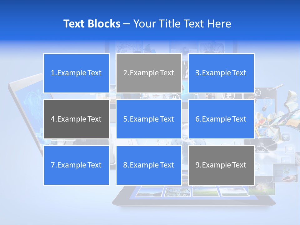 Netbook Smartphone Display PowerPoint Template