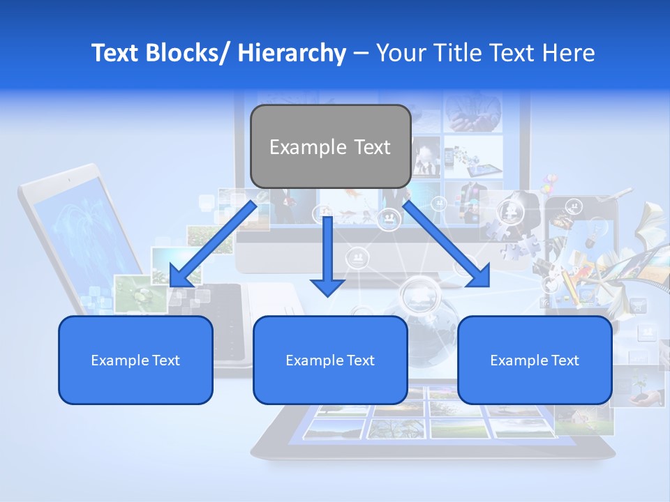 Netbook Smartphone Display PowerPoint Template
