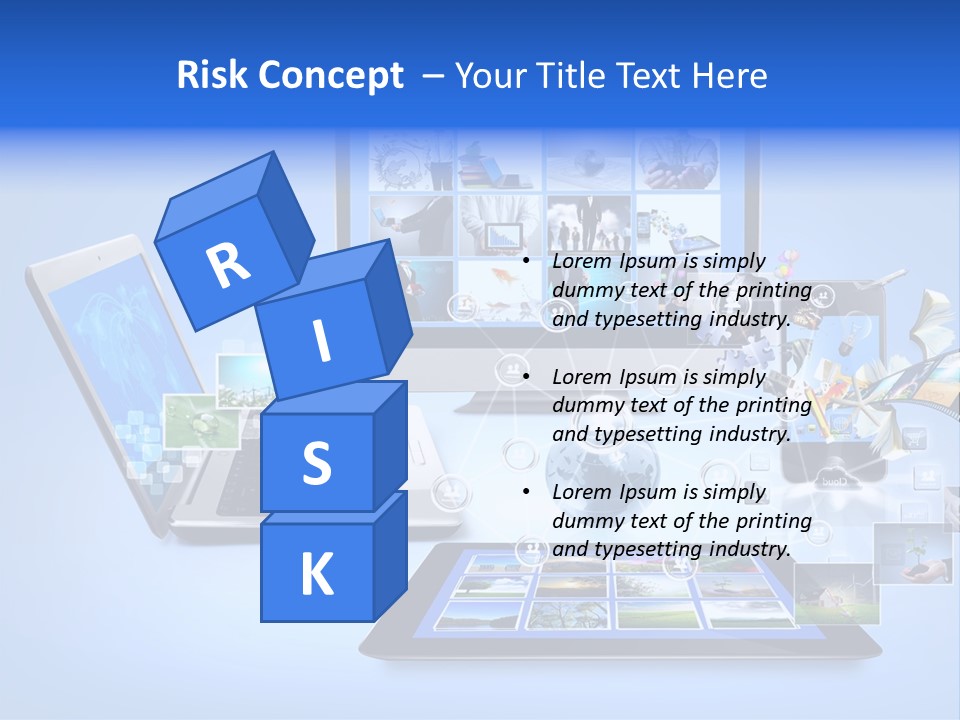 Netbook Smartphone Display PowerPoint Template