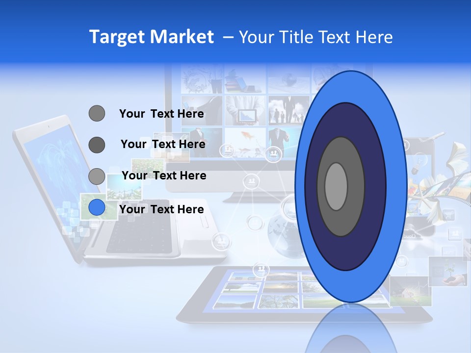 Netbook Smartphone Display PowerPoint Template