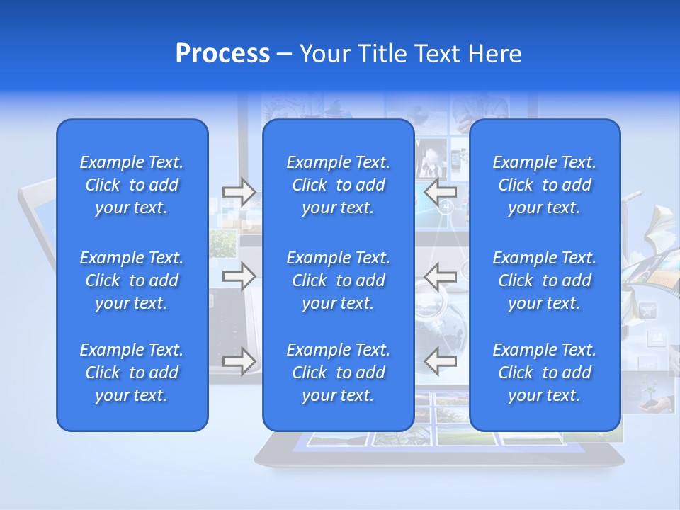 Netbook Smartphone Display PowerPoint Template