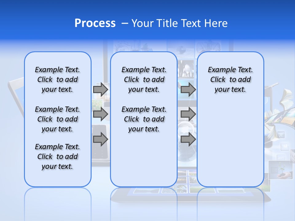 Netbook Smartphone Display PowerPoint Template