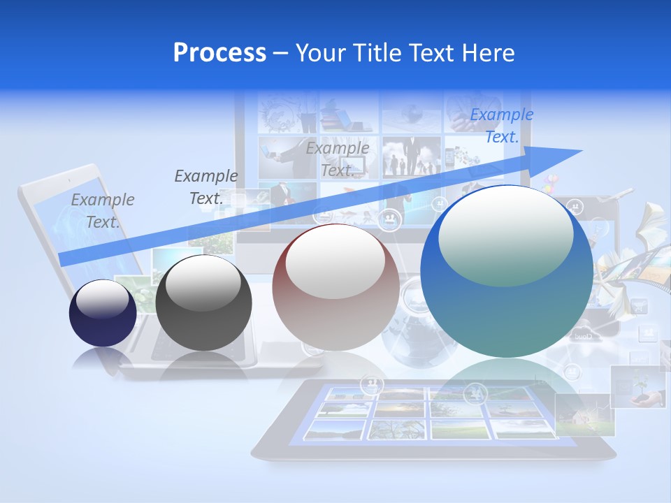 Netbook Smartphone Display PowerPoint Template