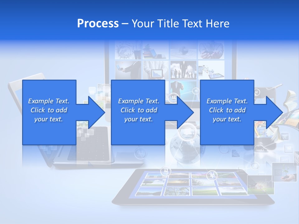 Netbook Smartphone Display PowerPoint Template
