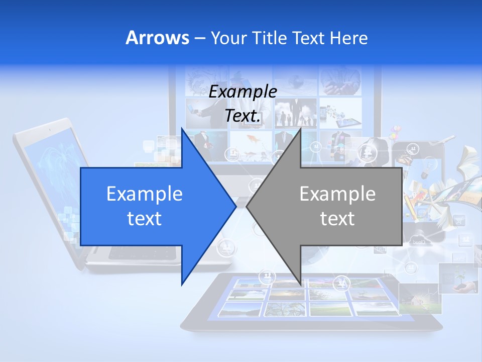 Netbook Smartphone Display PowerPoint Template