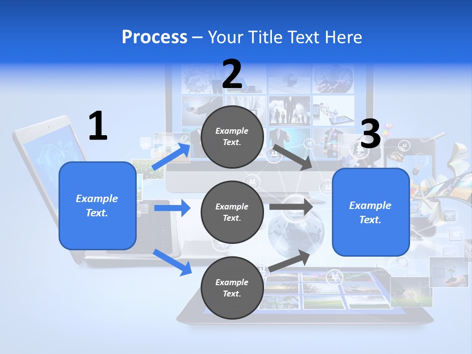 Netbook Smartphone Display PowerPoint Template