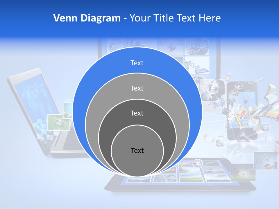 Netbook Smartphone Display PowerPoint Template