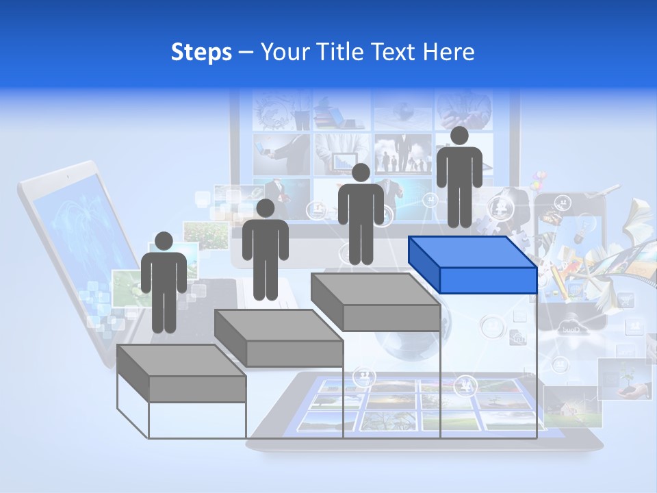 Netbook Smartphone Display PowerPoint Template