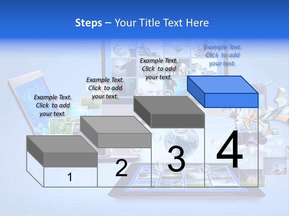 Netbook Smartphone Display PowerPoint Template