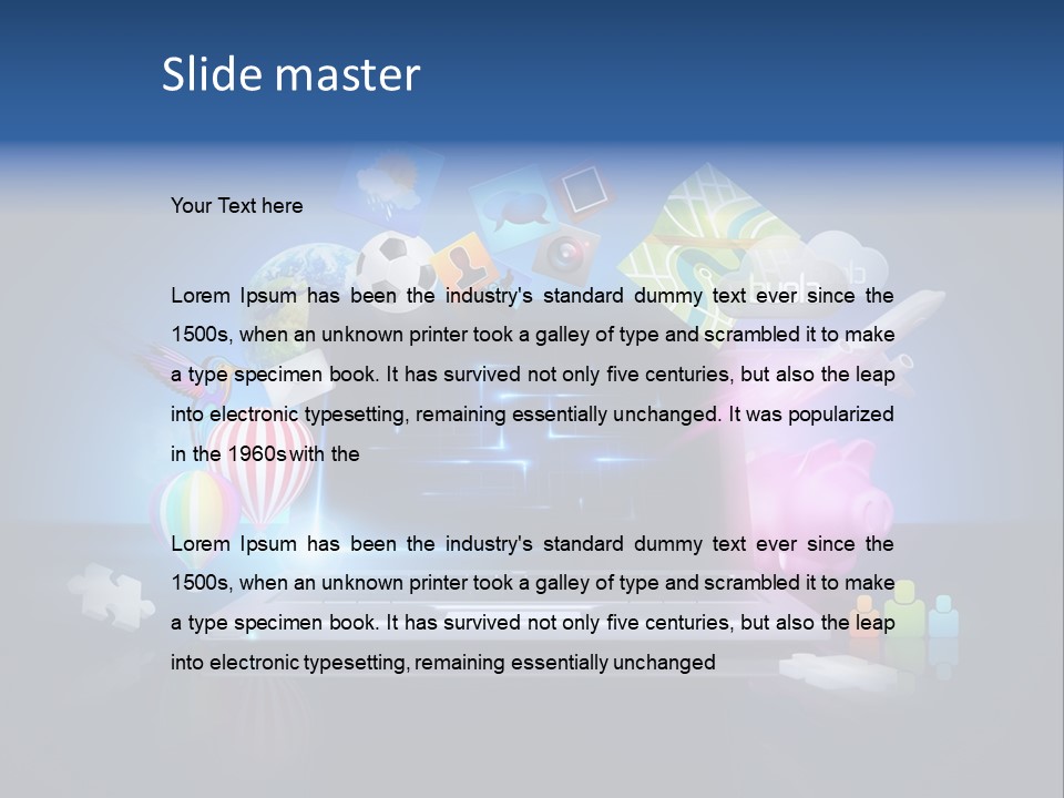 Fun Flights Media PowerPoint Template