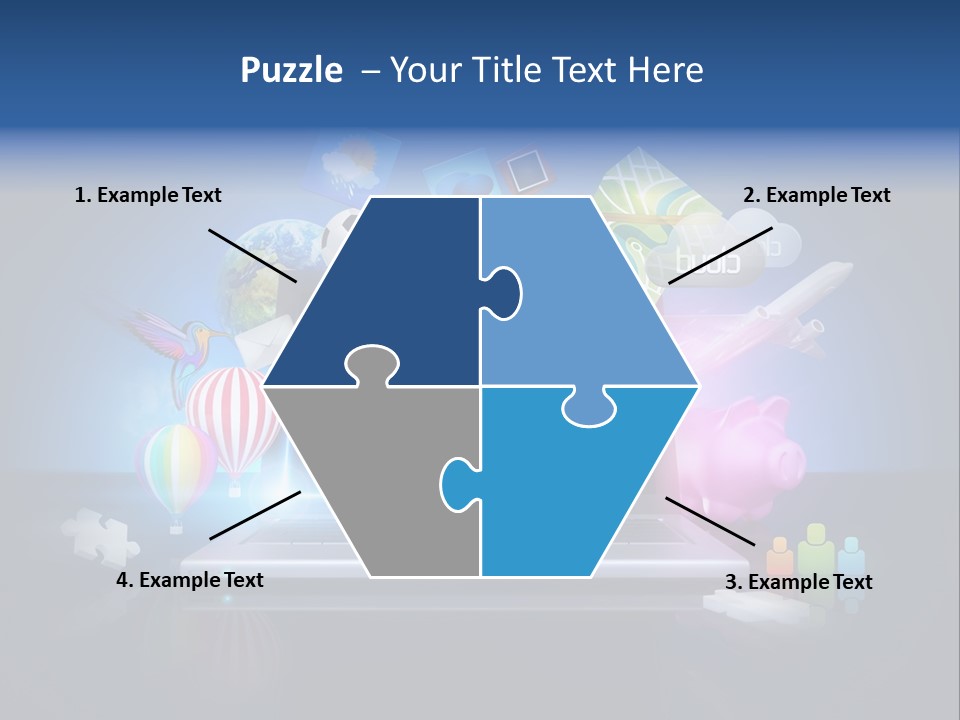 Fun Flights Media PowerPoint Template