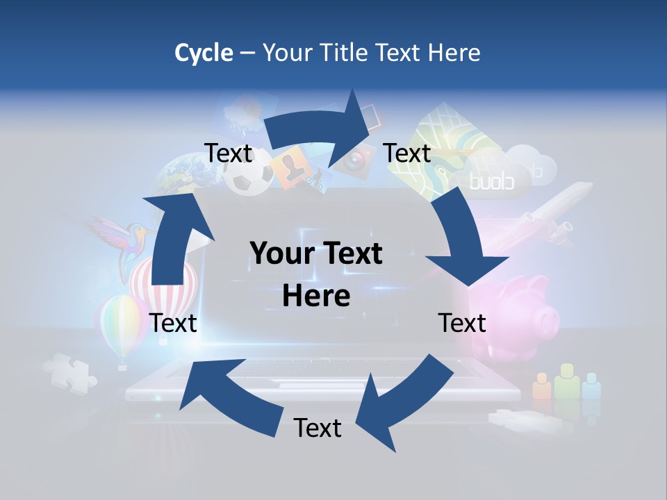 Fun Flights Media PowerPoint Template