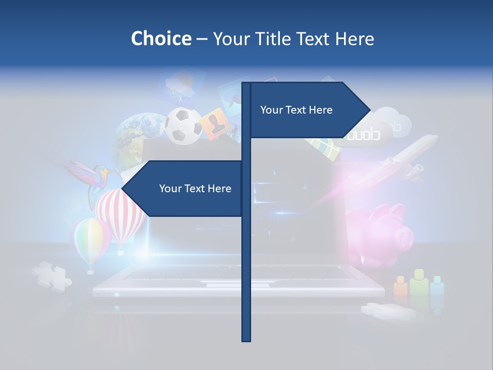 Fun Flights Media PowerPoint Template