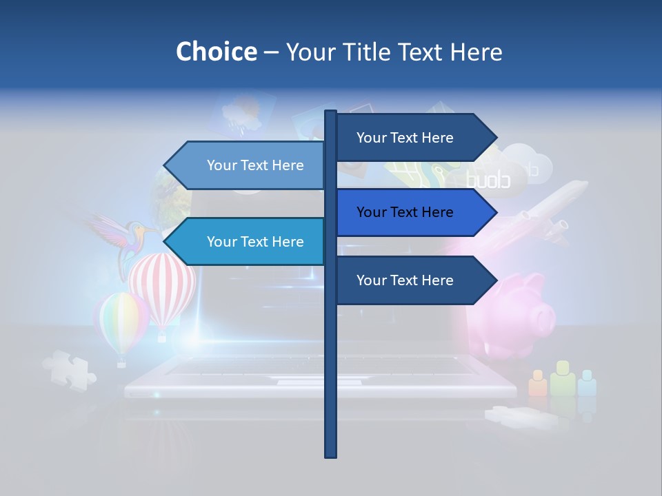 Fun Flights Media PowerPoint Template