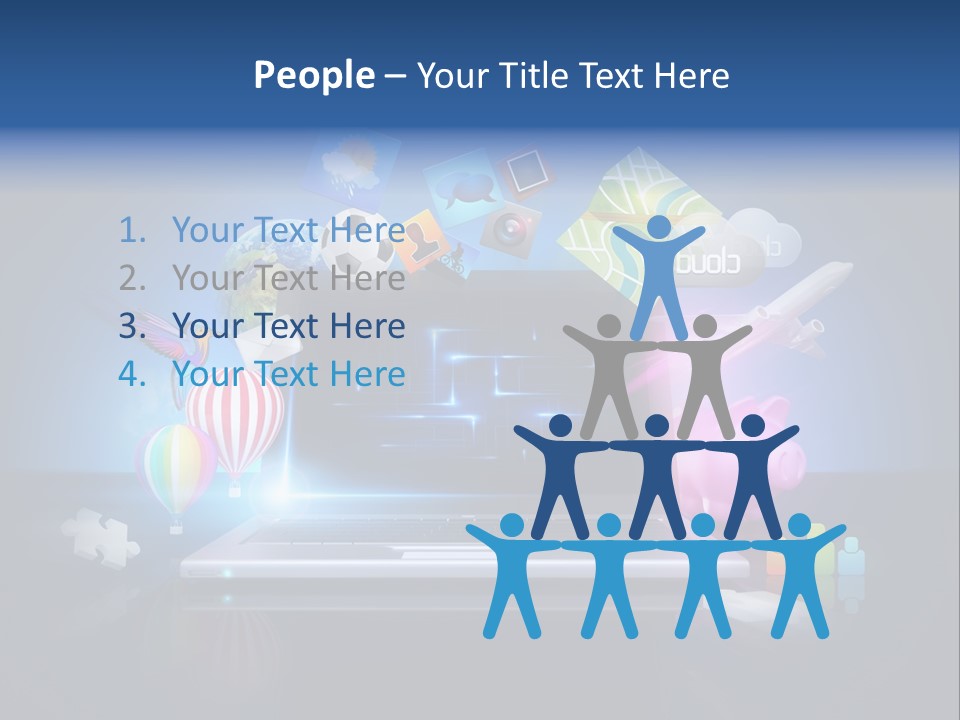 Fun Flights Media PowerPoint Template