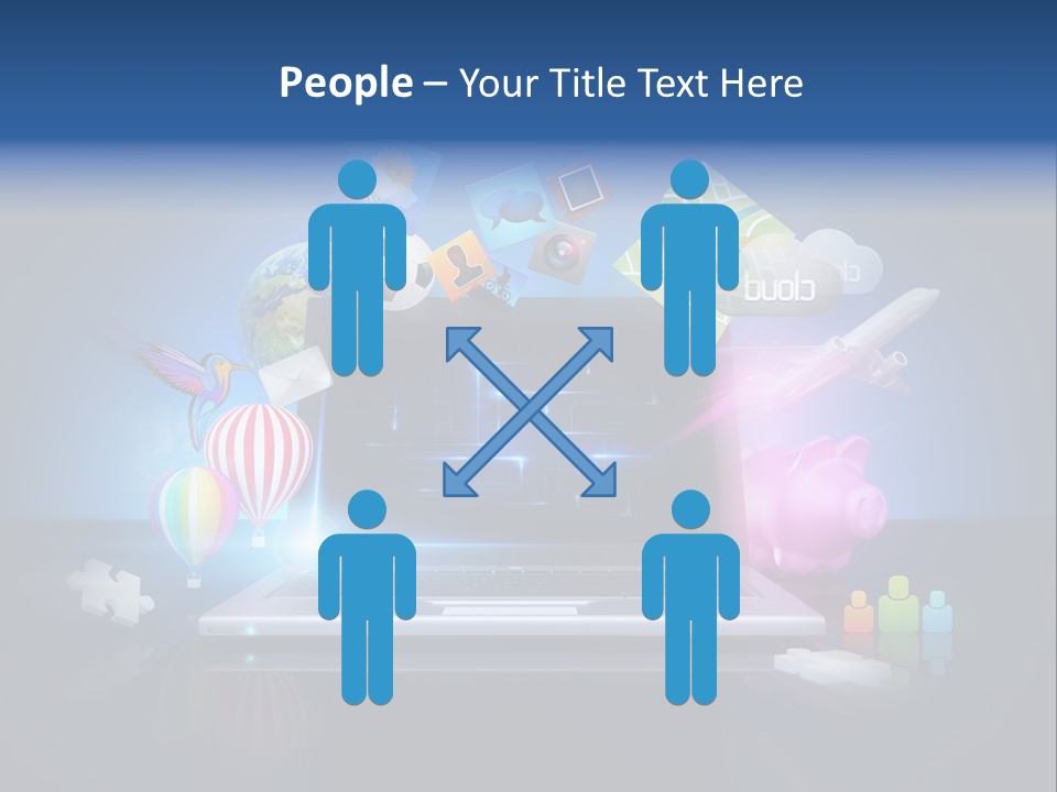 Fun Flights Media PowerPoint Template