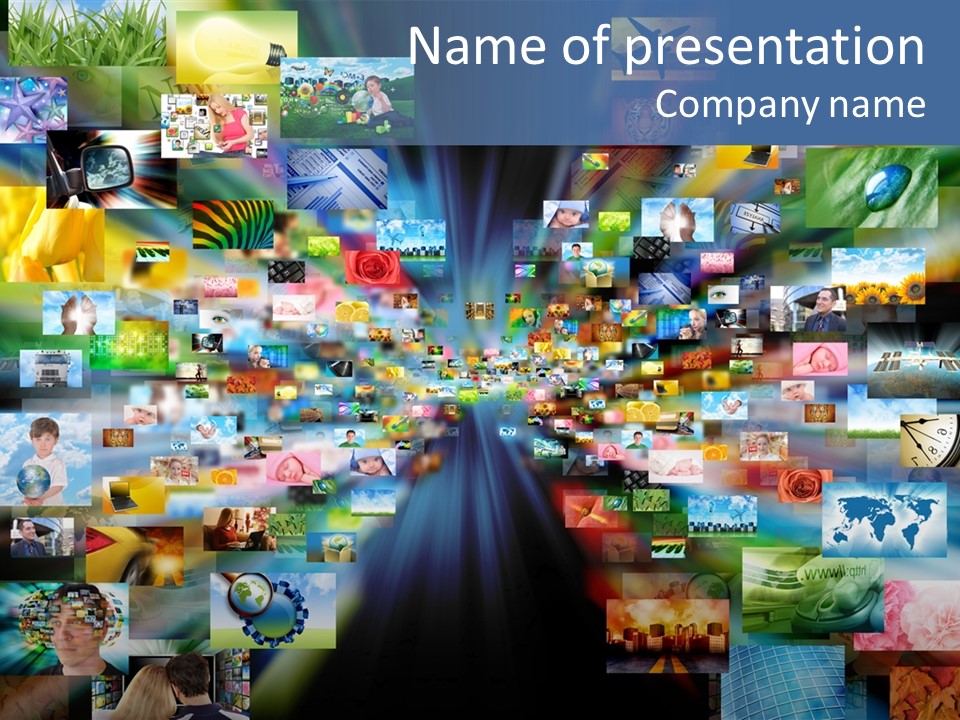 Computer Presentation Internet PowerPoint Template