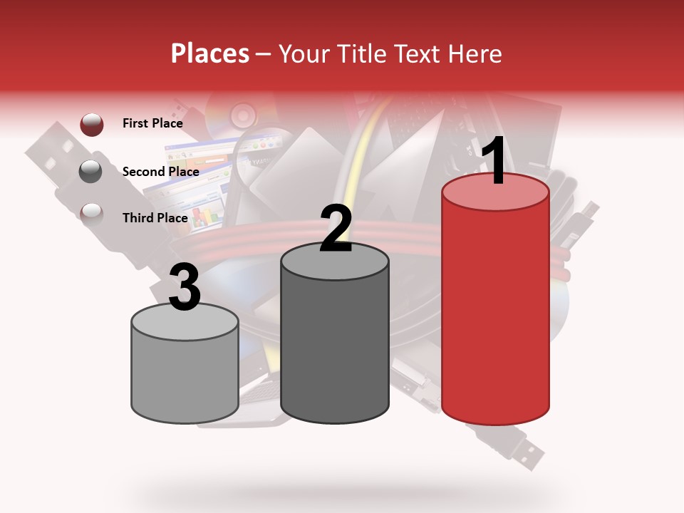Connection Computer Organize PowerPoint Template