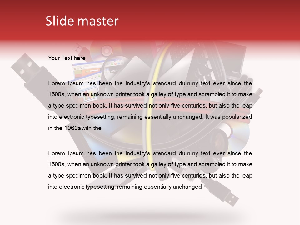 Connection Computer Organize PowerPoint Template