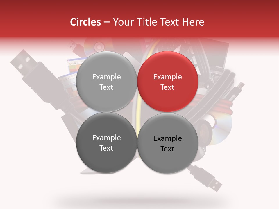 Connection Computer Organize PowerPoint Template
